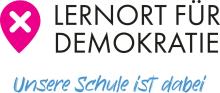 Schullogo „Lernort für Demokratie"